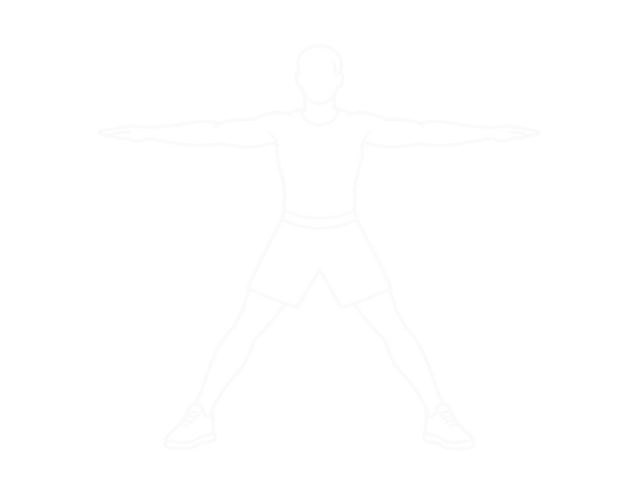 Arms Apart Circular Toe Touch — Start