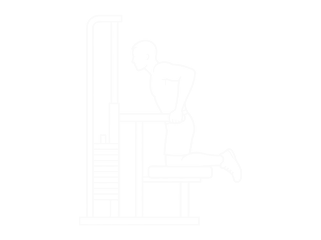 Assisted Chest Dip (Kneeling) — End