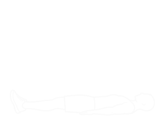 Assisted Lying Leg Raise with Throw Down — Start