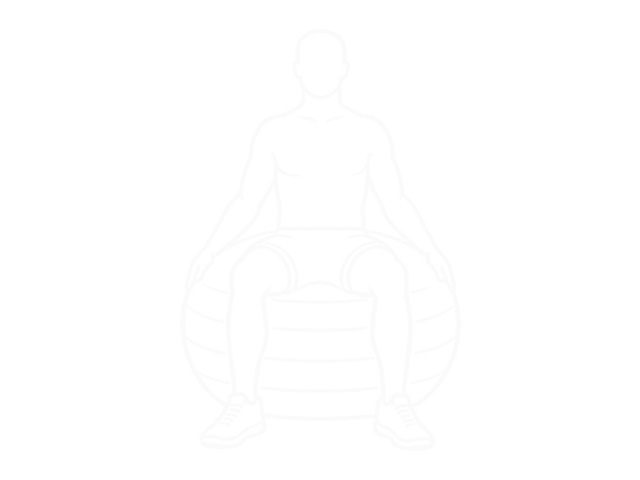 Assisted Seated Pectoralis Major Stretch with Stability Ball — Start