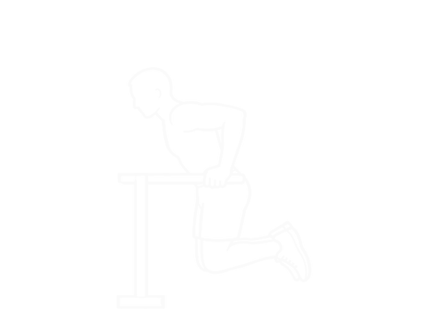 Assisted Triceps Dip (Kneeling) — End