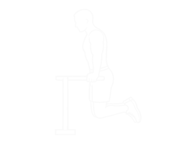 Assisted Triceps Dip (Kneeling) — Start