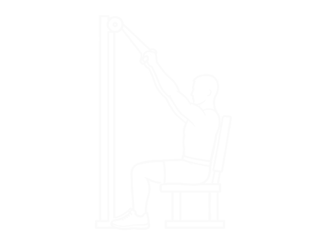 Band Fixed Back Close-Grip Pulldown — Start