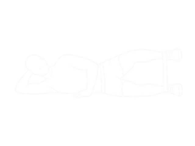 Lying Band Hip Internal Rotation — 시작