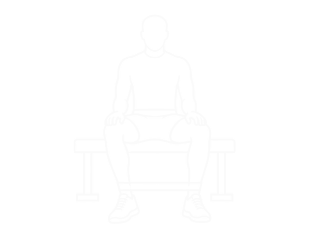 Seated Band Hip Internal Rotation — End