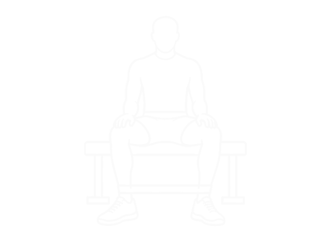 Seated Band Hip Internal Rotation — Start