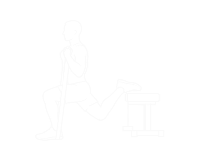 Band Single-Leg Split Squat — Start