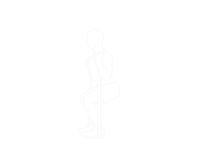 Band Squat — End