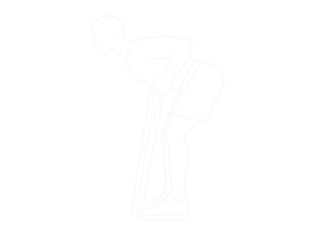 Band Squat Row — End