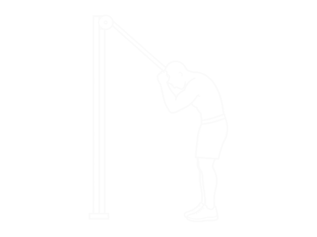 Standing Band Twisting Crunch — End