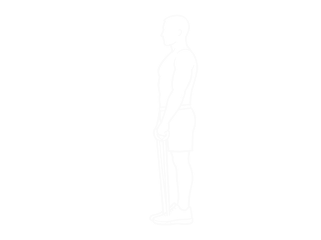 Band Straight Leg Deadlift — Start