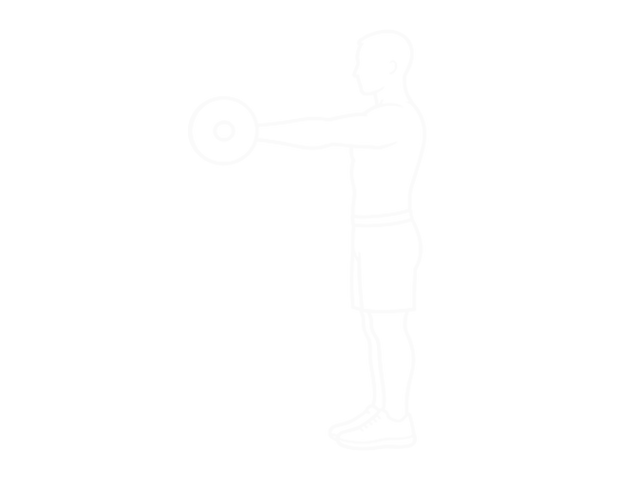 Barbell Front Raise — End