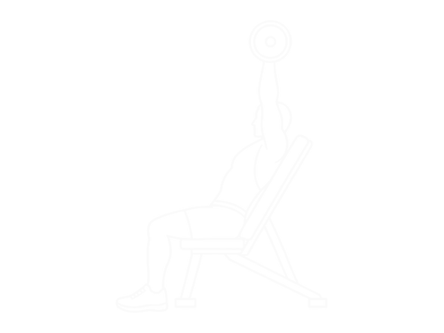 Incline Barbell Triceps Extension — End