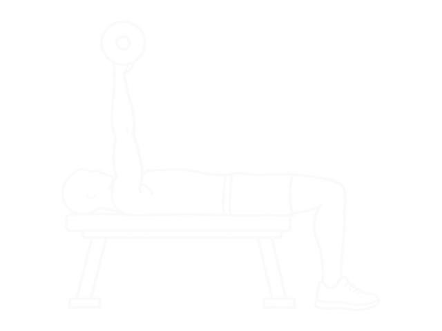 Lying Barbell Close-Grip Triceps Extension — Start