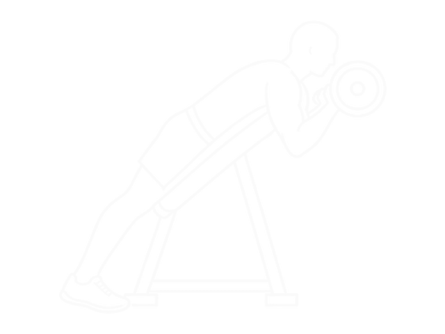 Lying Barbell Preacher Curl — End