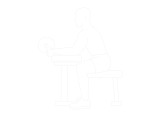 Barbell Revers Wrist Curl — End