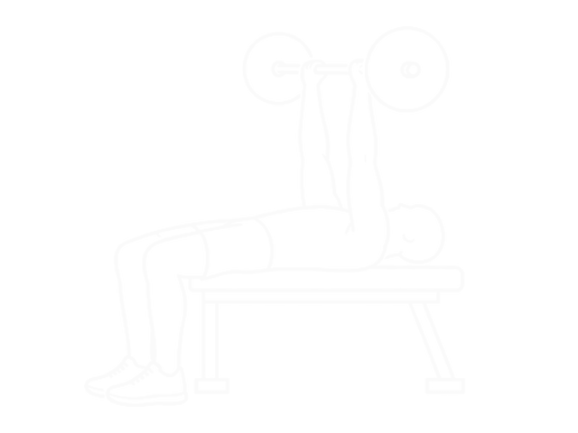 Barbell Reverse-Grip Skullcrusher — Start