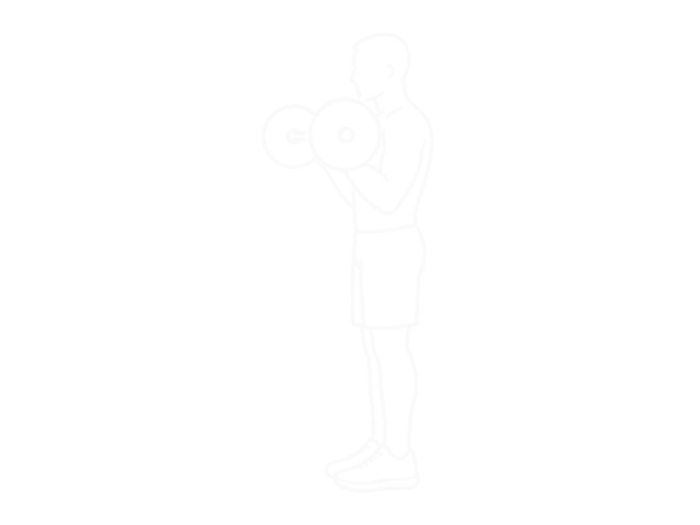 Barbell Reverse Preacher Curl — End