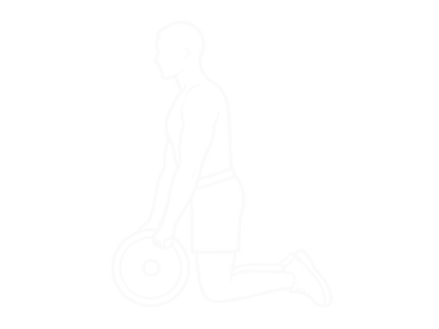 Barbell Rollerout — Start