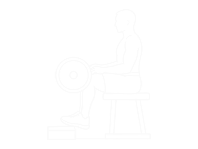 Seated Barbell Calf Raise — End