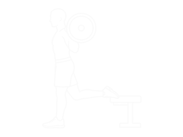 Barbell Single-Leg Split Squat — Start