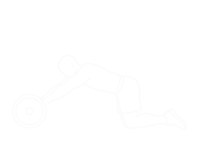 Standing Barbell Ab Rollerout — End