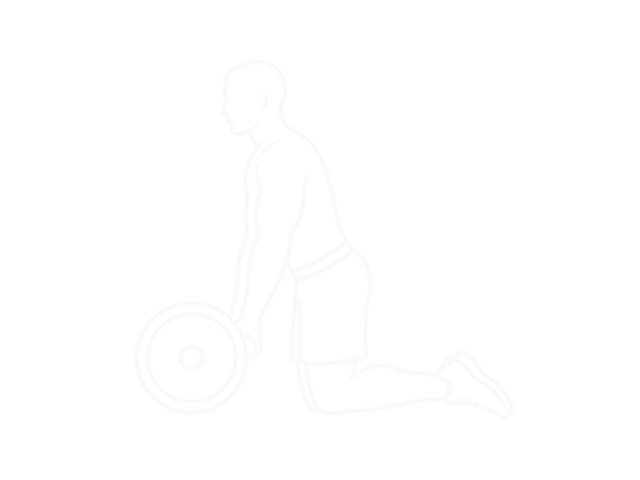 Standing Barbell Ab Rollerout — Start