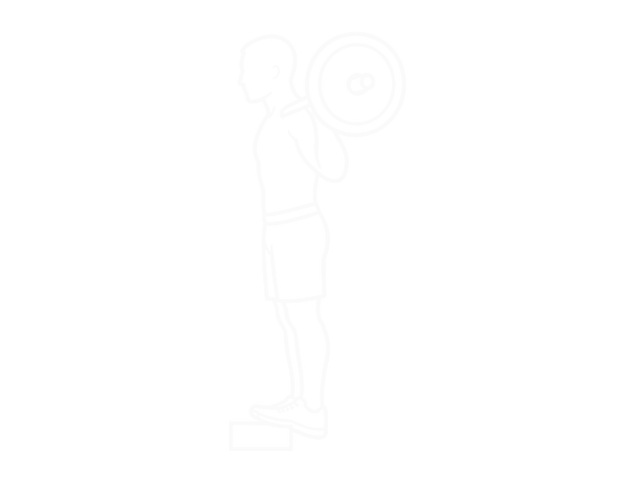 Standing Barbell Calf Raise — Start