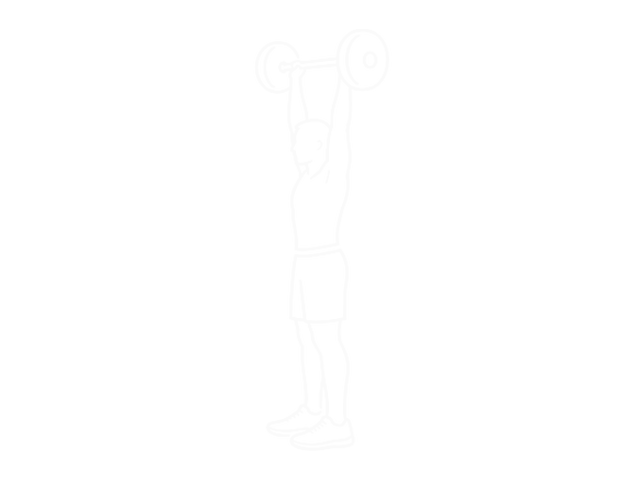 Standing Barbell Close-Grip Military Press — End