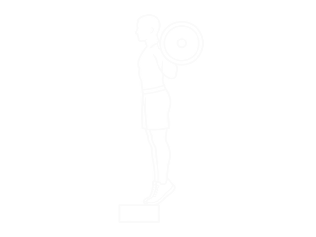 Standing Barbell Leg Calf Raise — End