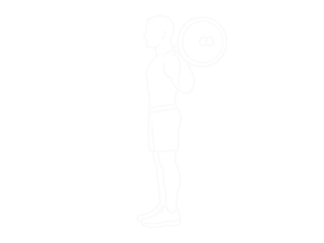 Barbell Walking Lunge — Start
