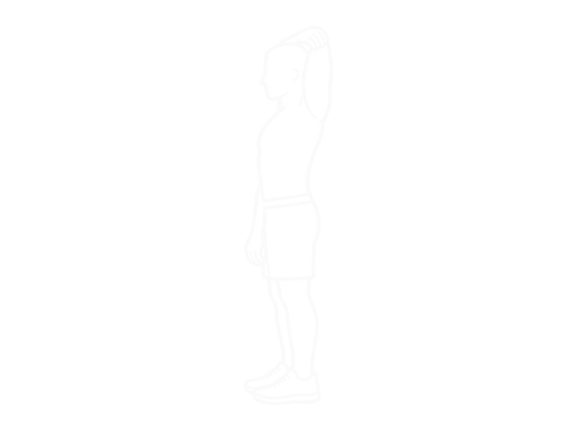 Behind Head Chest Stretch — End