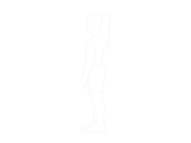 Behind Head Chest Stretch — Start