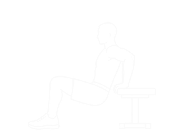 Bench Dip (Knees Bent) — End