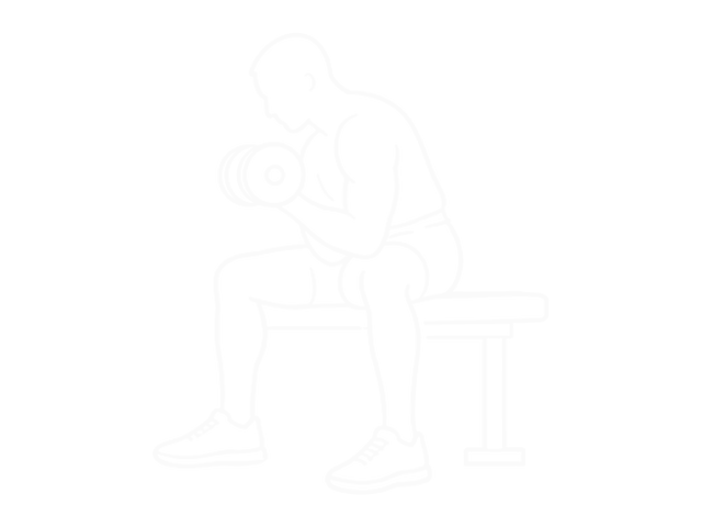 Biceps Leg Concentration Curl — End