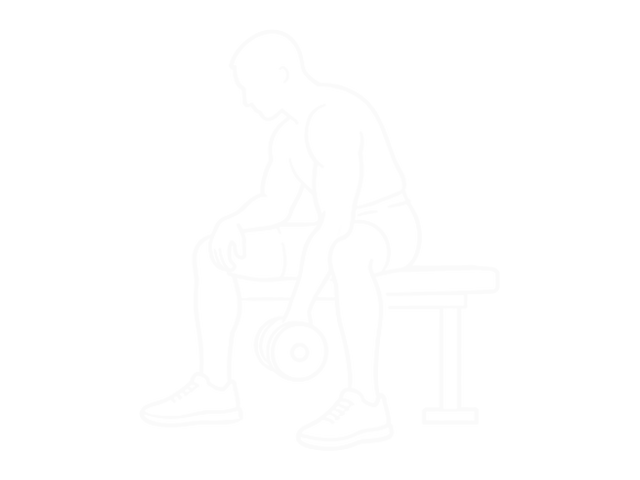 Biceps Leg Concentration Curl — Start