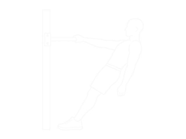 Bodyweight Standing Close-Grip One-Arm Row — Start