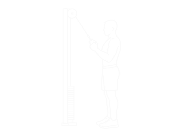 Cable Alternate Shoulder Press — Start