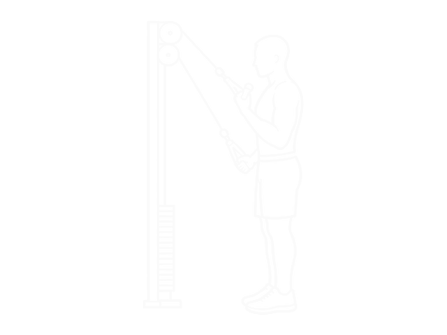 Cable Alternate Triceps Extension — Start