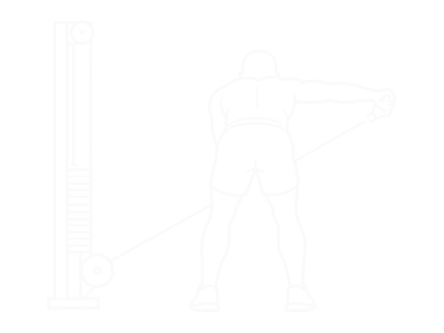 Bent-Over Cable Lateral Raise — End