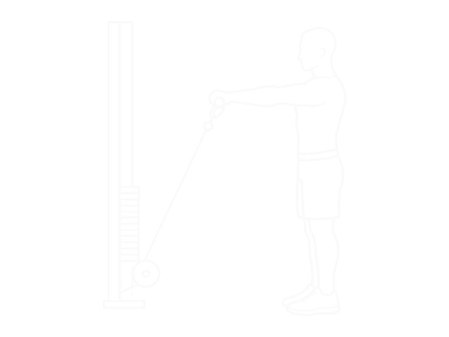 Cable Front Raise — End
