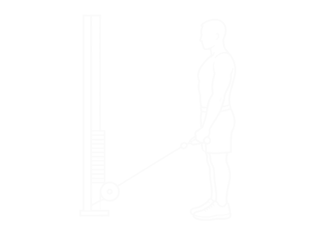 Cable Front Raise — Start