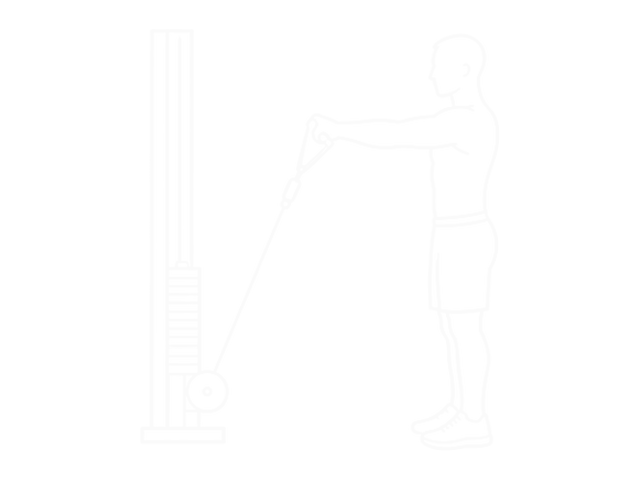 Cable Front Shoulder Raise — End