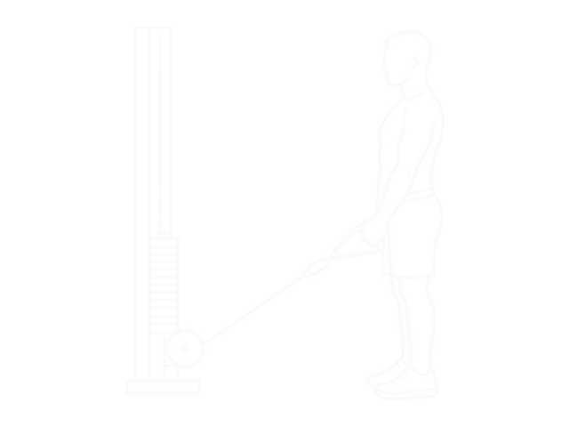 Cable Front Shoulder Raise — Start
