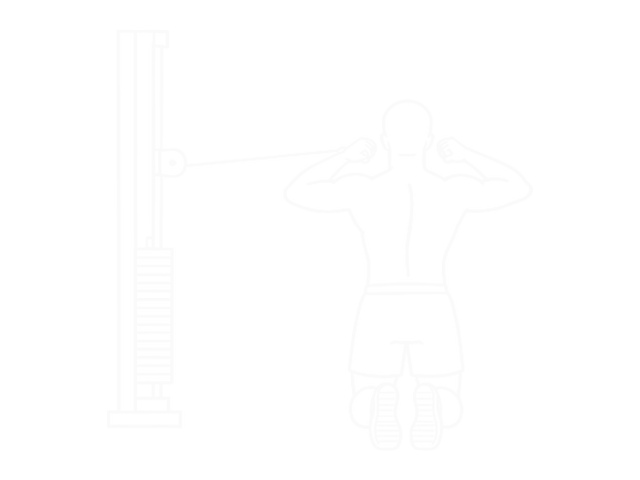 Kneeling Cable Rear Delt Row (With Rope) — End