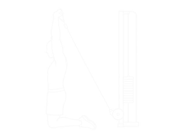 Kneeling Cable Triceps Extension — End