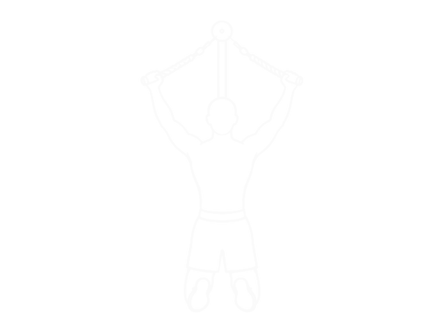 Cable Lateral Pulldown (With Rope Attachment) — Start