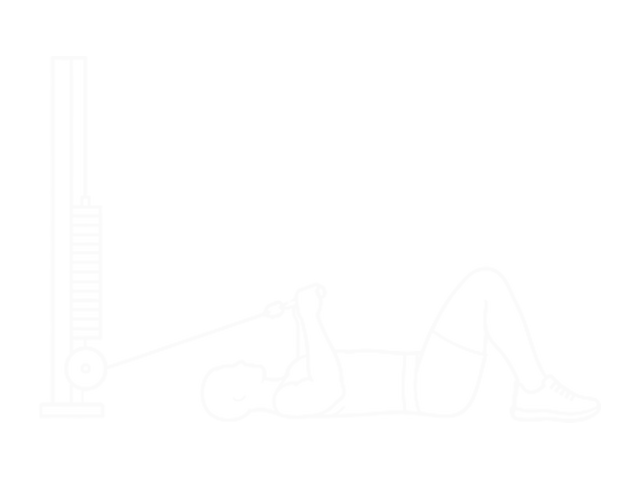 Lying Cable Close-Grip Curl — End