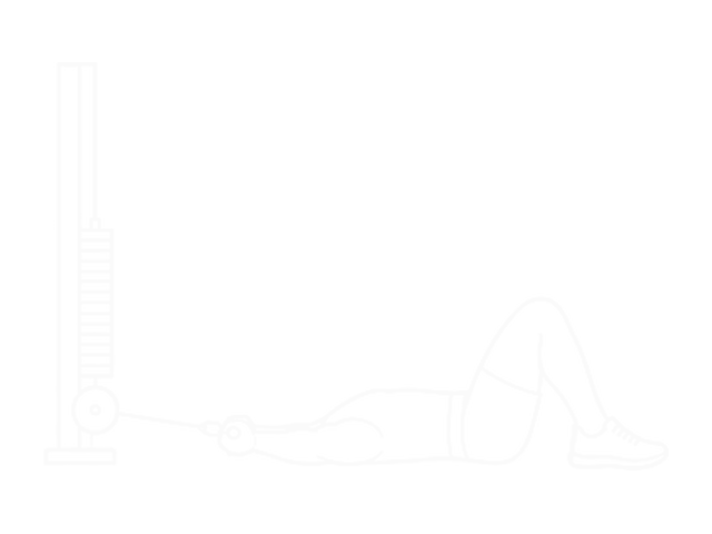 Lying Cable Close-Grip Curl — Start