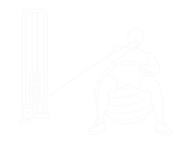 Incline One-Arm Cable Fly on Exercise Ball — End